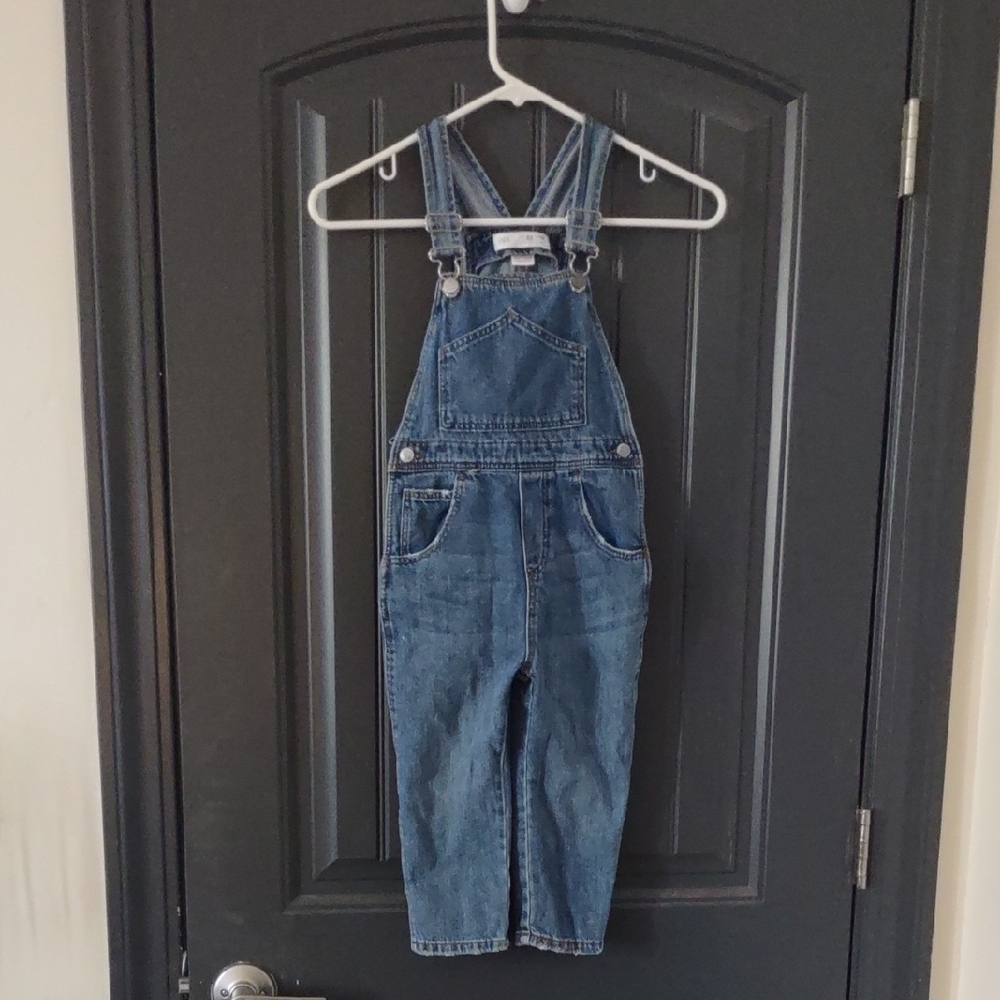 Zara Classic Blue Denim Overalls
